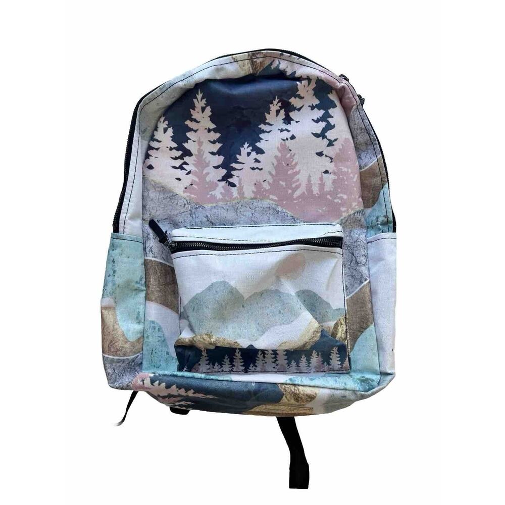 Society6 Summer Vista Backpack Mountains Outdoors Forest Laptop School Bag